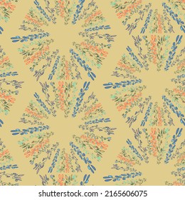 Vector pattern bright floral floral ornaments. Pattern for printing on fabric.