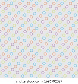 Vector pattern of brightly colored diagonal dots on a light background