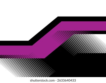 Vector pattern of broken lines with bright striped elements. Geometric background of pink and black lines. for advertising, packaging, posters, announcements.. Place for text