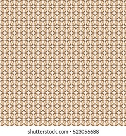 Vector pattern of brown figures on a beige background for wallpaper and coatings.