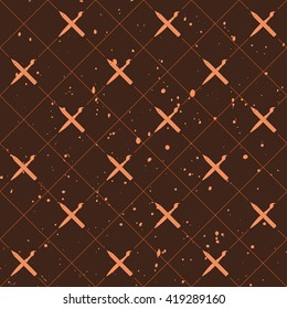 vector pattern brush, pencil, and ink droplets.