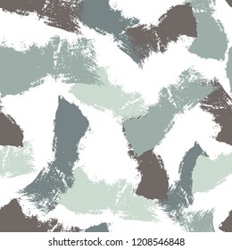 Vector pattern with brush strokes. Abstract seamless background