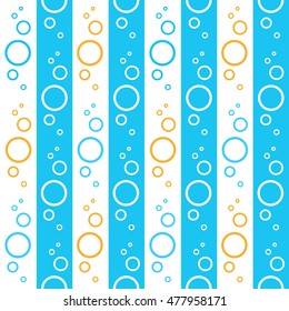 Vector pattern with bubbles