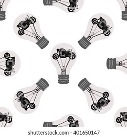 Vector pattern of bulb