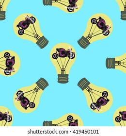 Vector pattern of bulb 4