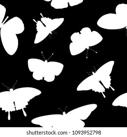 Vector Pattern Butterfly Silhouettes