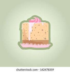 Vector pattern cake