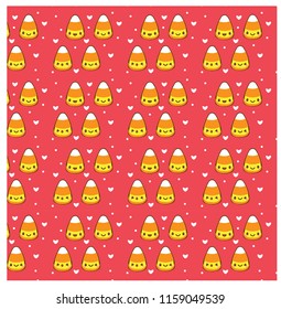 vector pattern of candy corn for halloween concept.
