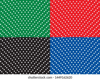 Vector pattern for a casino on the green, red, blue, black background