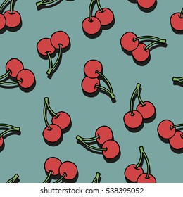 vector pattern Cherries