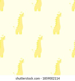 vector pattern for children, giraffe