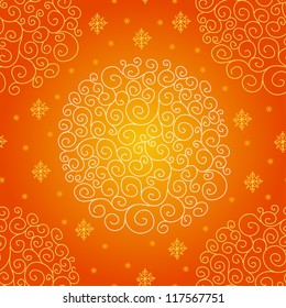 Vector pattern with Christmas ball.