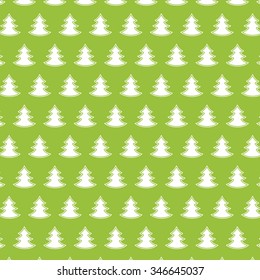 Vector pattern with Christmas decoration - trees. Christmas background. Use: Christmas paper, letter, background, card, web etc. Eps 10 vector file. 