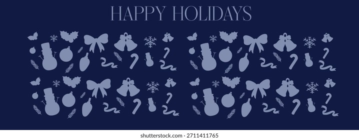 vector pattern of christmas holiday design asset needs