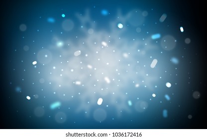 Vector pattern with christmas snowflakes. Blurred decorative design in xmas style with snow. The pattern can be used for new year leaflets.
