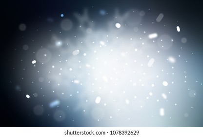 Vector pattern with christmas snowflakes. Blurred decorative design in xmas style with snow. The pattern can be used for new year leaflets.