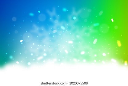 Vector pattern with christmas snowflakes. Decorative shining illustration with snow on abstract template. The pattern can be used for year new  websites.