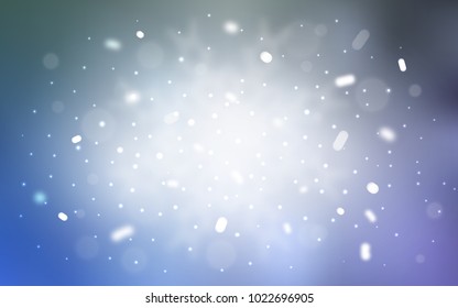 Vector pattern with christmas snowflakes. Decorative shining illustration with snow on abstract template. The pattern can be used for new year leaflets.