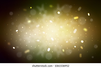 Vector pattern with christmas snowflakes. Decorative shining illustration with snow on abstract template. The pattern can be used for new year leaflets.