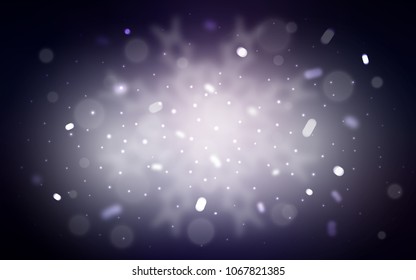 Vector pattern with christmas snowflakes. Decorative shining illustration with snow on abstract template. The pattern can be used for new year ad, booklets.