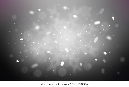 Vector pattern with christmas snowflakes. Glitter abstract illustration with crystals of ice. New year design for your ad, poster, banner.