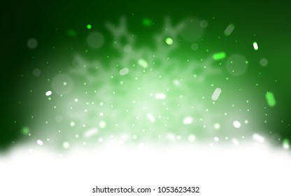 Vector pattern with christmas snowflakes. Glitter abstract illustration with crystals of ice. New year design for your ad, poster, banner.