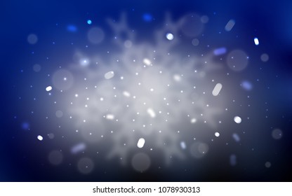 Vector pattern with christmas snowflakes. Glitter abstract illustration with crystals of ice. The template can be used as a new year background.