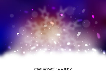 Vector pattern with christmas snowflakes. Modern geometrical abstract illustration with crystals of ice. The pattern can be used for year new  websites.