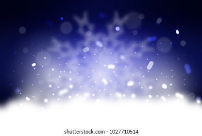 Vector pattern with christmas snowflakes. Modern geometrical abstract illustration with crystals of ice. The pattern can be used for year new  websites.