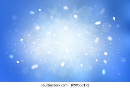 Vector pattern with christmas snowflakes. Modern geometrical abstract illustration with crystals of ice. New year design for your ad, poster, banner.