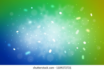 Vector pattern with christmas snowflakes. Modern geometrical abstract illustration with crystals of ice. The template can be used as a new year background.