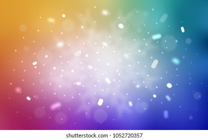 Vector pattern with christmas snowflakes. Snow on blurred abstract background with gradient. New year design for your ad, poster, banner.