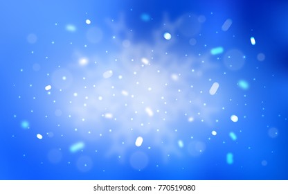 Vector pattern with christmas snowflakes. Snow on blurred abstract background with gradient. The template can be used as a new year background.