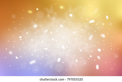 Vector pattern with christmas snowflakes. Snow on blurred abstract background with gradient. New year design for your business advert.