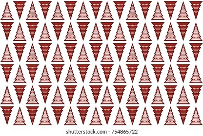 vector pattern of Christmas trees. theme for the new year. Brush stroke. It can be used for backgrounds, websites, brochures, postcards, etc.