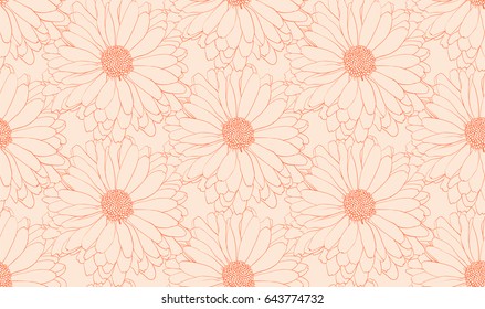 vector pattern chrysanthemum