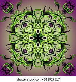 Vector pattern with circular design element