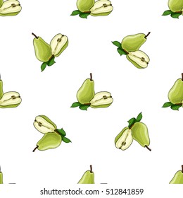 Vector pattern, color green pear
