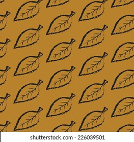 vector pattern color leaf tree simple doodle charcoal