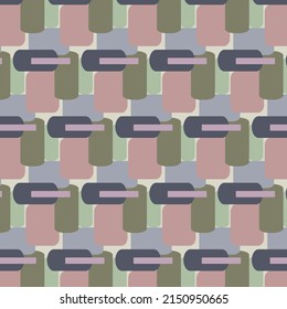 Vector pattern of colored shapes.Multicolored rectangles in a seamless vector pattern on a colored background.