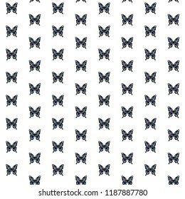 Vector pattern with colorful butterflies. Butterfly seamless pattern.