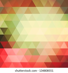 Vector pattern of colorful geometric shapes. Mosaic background with triangles.