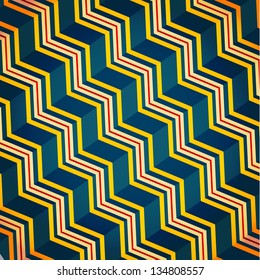 Vector pattern of colorful geometric shapes. Mosaic background with lines.