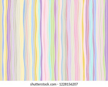 Vector pattern. Colorful geometrical hand drawn background with vertical lines. Simple print for background, wallpaper, packaging, wrapping, fabric.