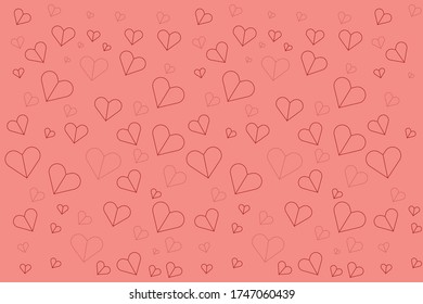 patrón vectorial con corazones coloridos. Hermosa ilustración de color con corazones en estilo de celebración. Patrón de regalos de matrimonio, felicitaciones.