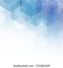 Vector pattern with colorful hexagons. Glitter abstract illustration in hexagonal style. Beautiful design for your business advert.