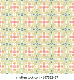 Vector pattern - colorful seamless geometrical background. There is an opportunity to easily change color. You can apply it in the wide range of use.Vector illustration.