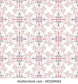Vector pattern - colorful seamless geometrical background with birds. Possibility of change of your color. You can apply it in the wide range of use.Vector illustration.