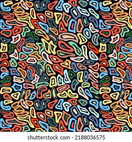 Vector, pattern of colorful spots. Colored abstract pattern. For print and web.