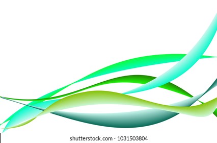 vector pattern of colorful wavy lines of different colors on white background.
